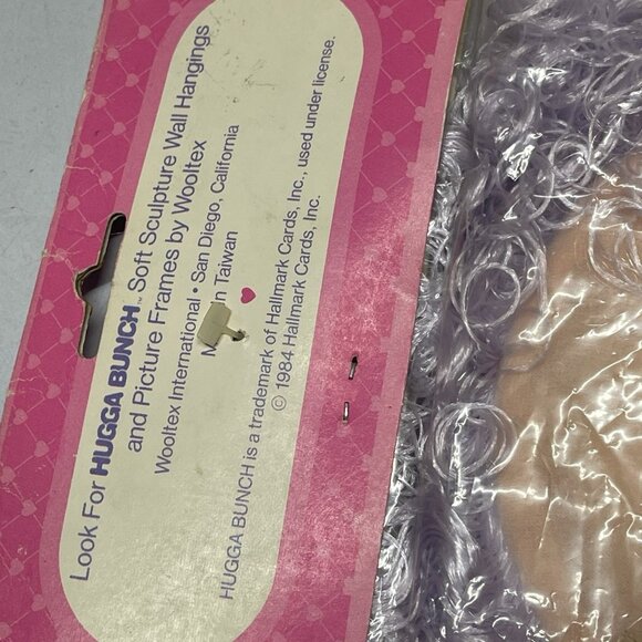 Hugga Bunch 1984 Hallmark Wooltex Int Wall Hanging NOS In Package Vintage - Picture 7 of 7